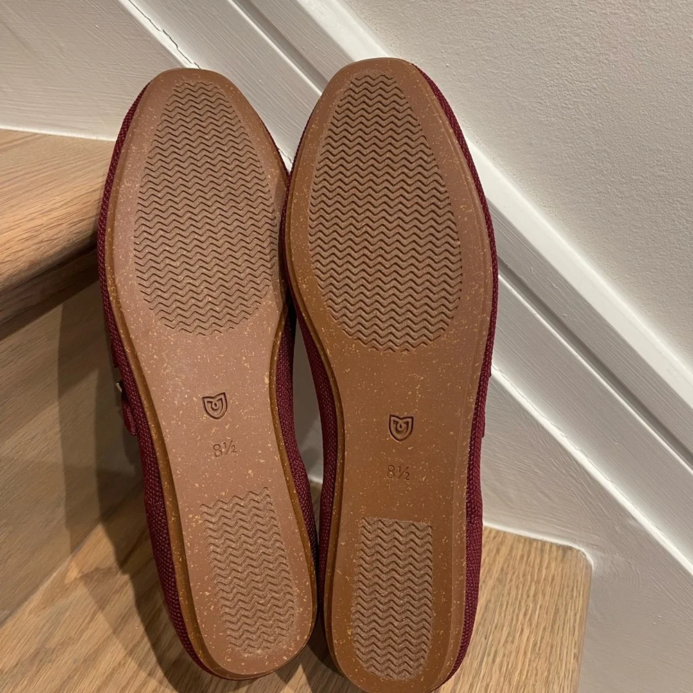 Rothy’s The Double Buckle Mary Jane Cabernet Burgundy Size 8.5 New NWOB Flats - Picture 5 of 16